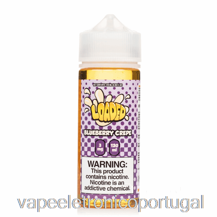 Vape Eletrônico Crepe De Mirtilo - E-líquido Carregado - Vapores Implacáveis ​​- 120ml 6mg